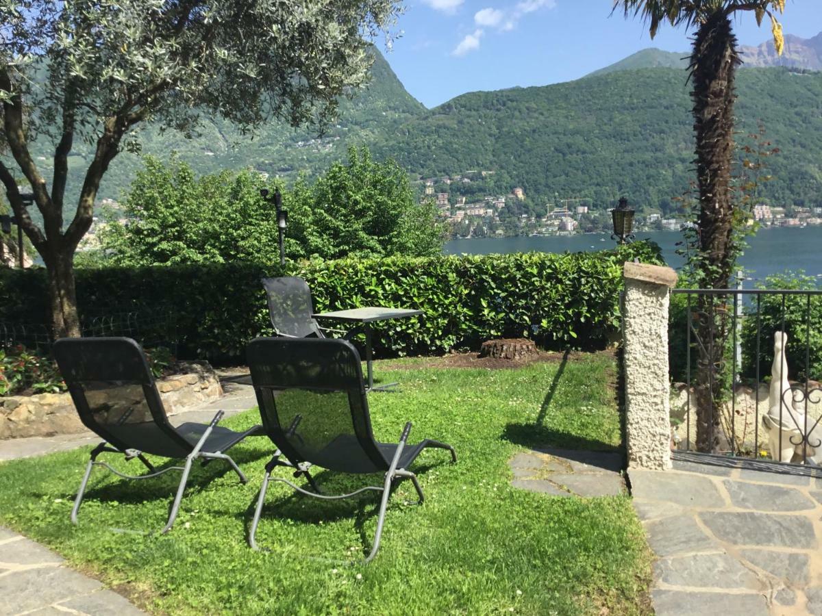 Mon Amour Appartamento In Villa Vista Lago A Lugano-Melide Eksteriør bilde